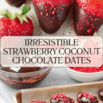 Strawberry Coconut Cream Stuffed Dates Dipped in Chocolate Recipe