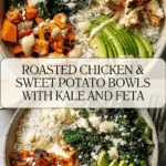 Roasted Chicken, Sweet Potato, and Kale Bowls Recipe