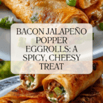 Bacon Jalapeño Popper Eggrolls Recipe