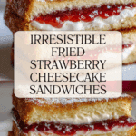Fried Strawberry Cheesecake Sandwiches Recipe