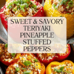 Teriyaki Pineapple Chicken Rice Stuffed Peppers Recipe