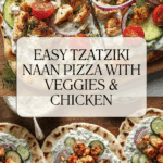 Tzatziki Chicken & Veggie Naan Pizza Recipe