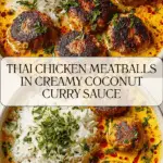 Thai Chicken Meatballs in Coconut Curry Recipe