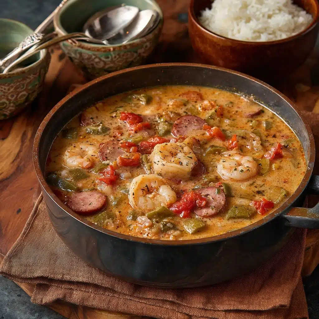 Easy Shrimp & Sausage Gumbo Recipe - Recipe Image