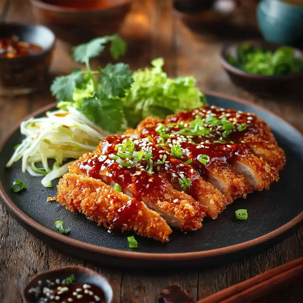 Spicy Korean Chicken Katsu Recipe - Recipe Image
