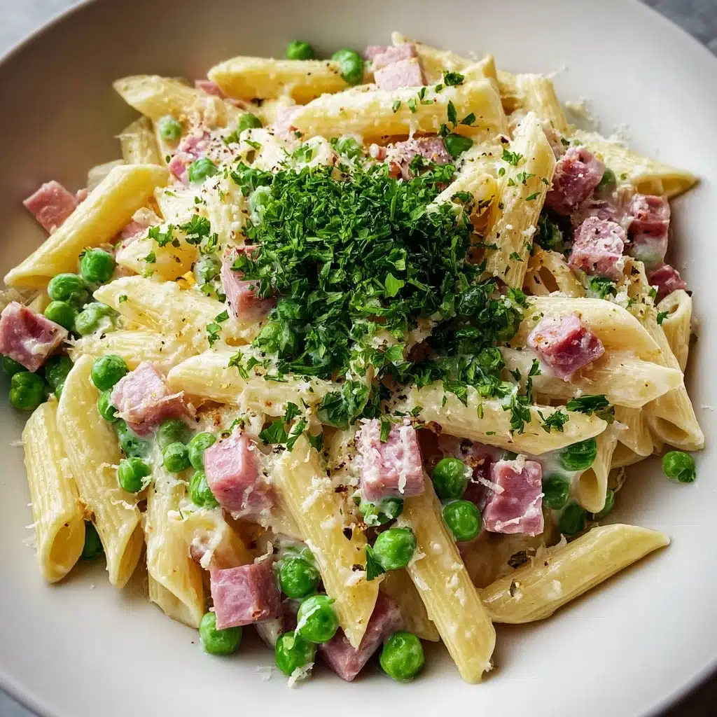 Pasta with Peas and Ham Recipe - Recipe Image