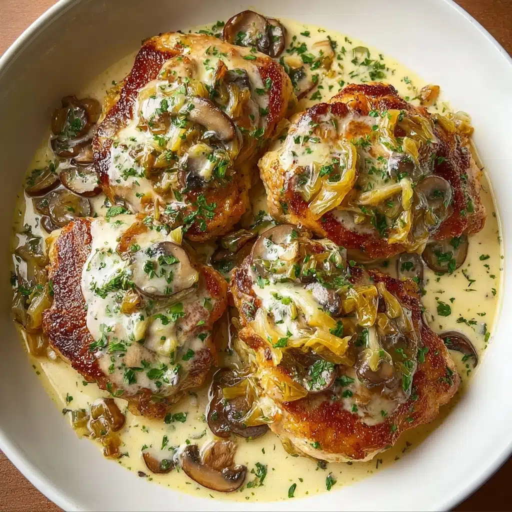 Savory Creamy Southern Smothered Chicken Recipe - Recipe Image