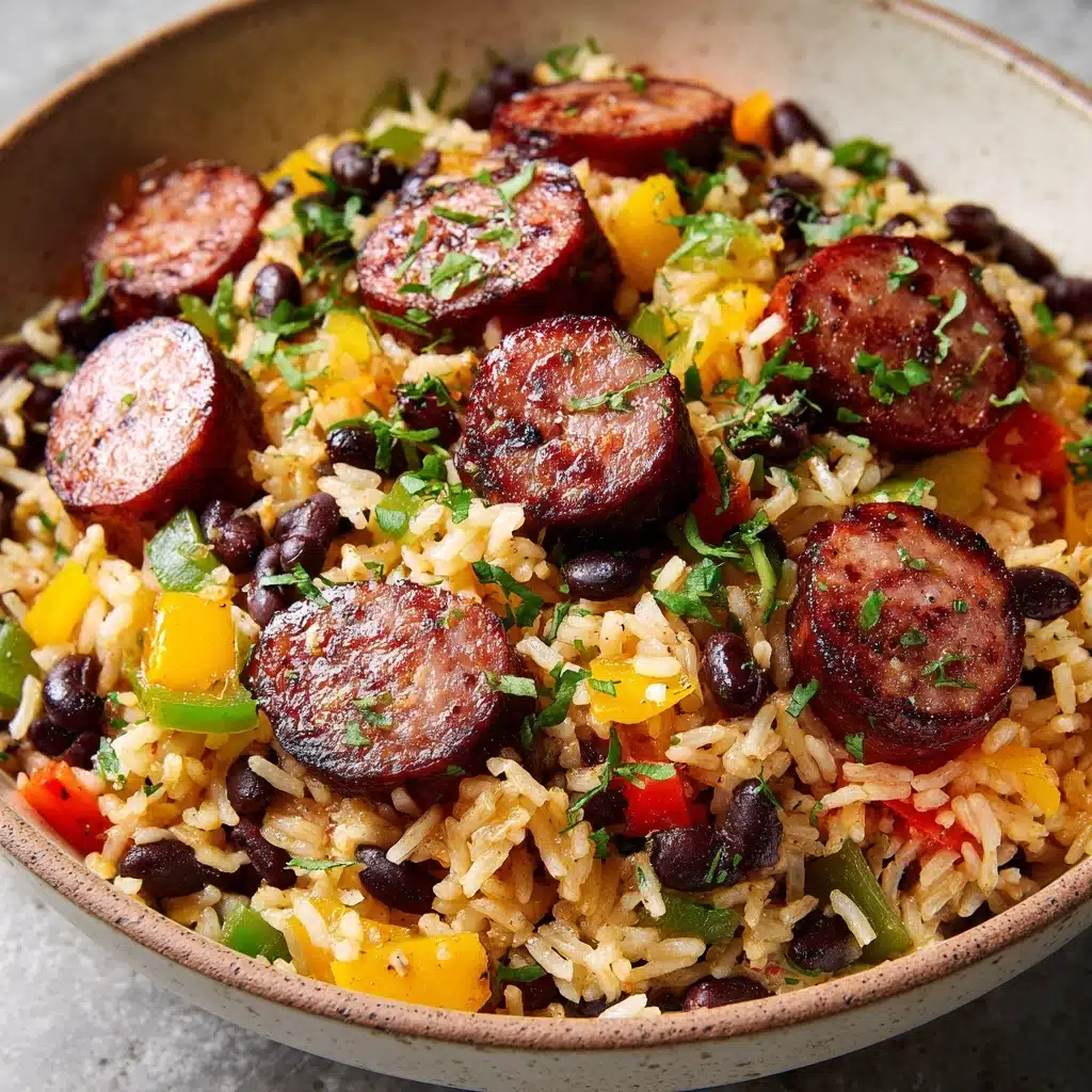 Hearty Black Beans and Rice with Sausage Recipe
