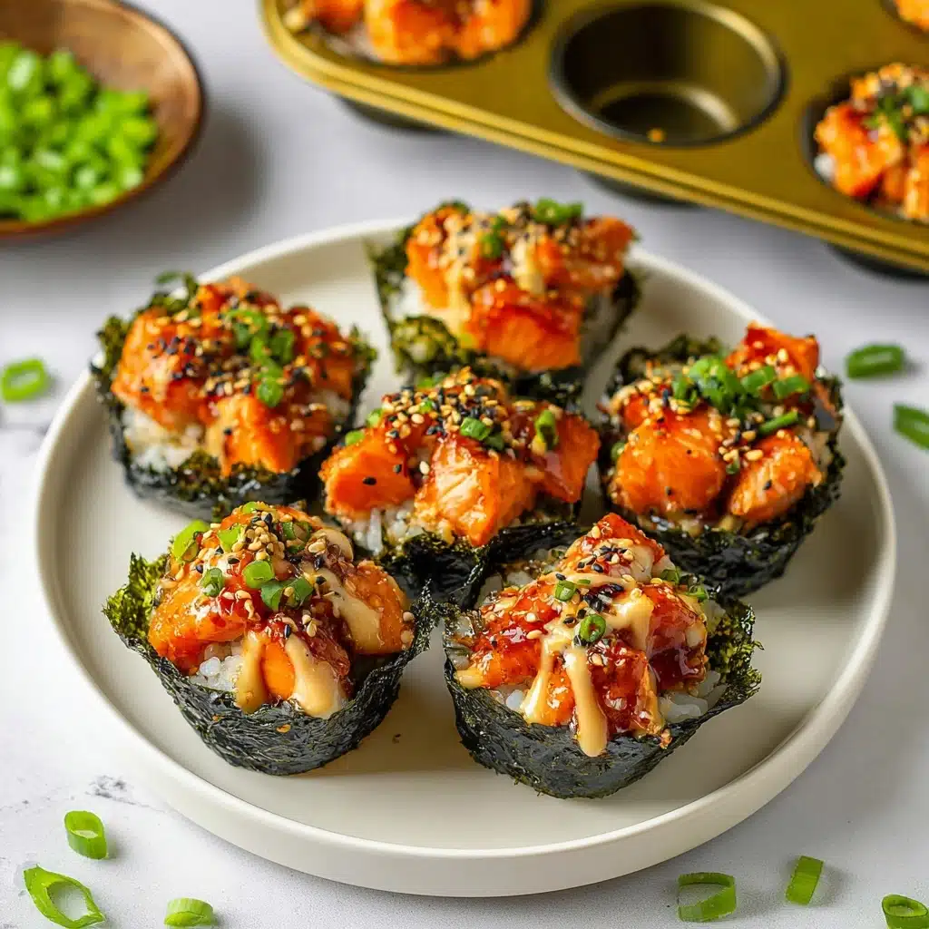 Easy Baked Salmon Sushi Cups (Viral Recipe) Recipe