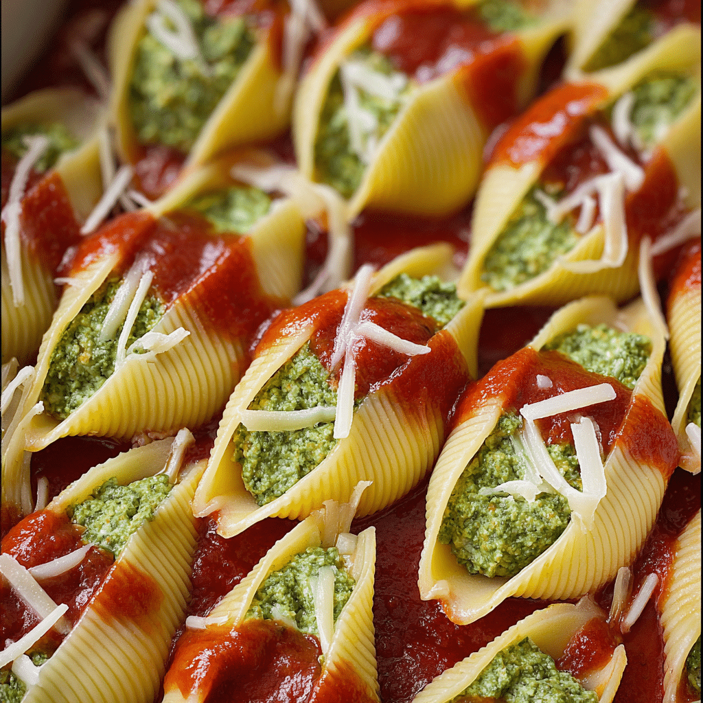 Vegan Stuffed Shells with Spinach Recipe - Recipe Image