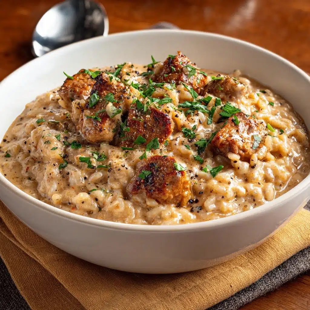 One Pan Smothered Chicken and Rice Recipe