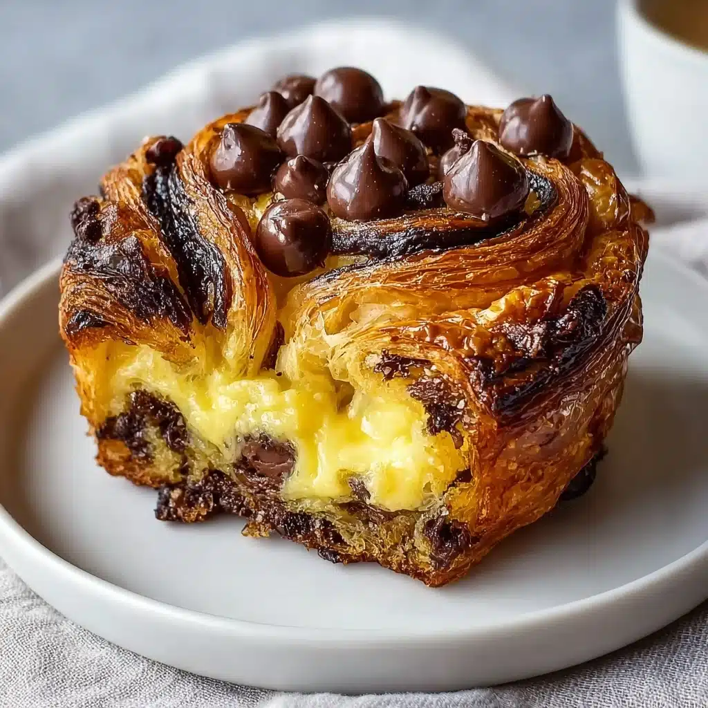 Decadent Chocolate Croissant Breakfast Bake Recipe - Recipe Image