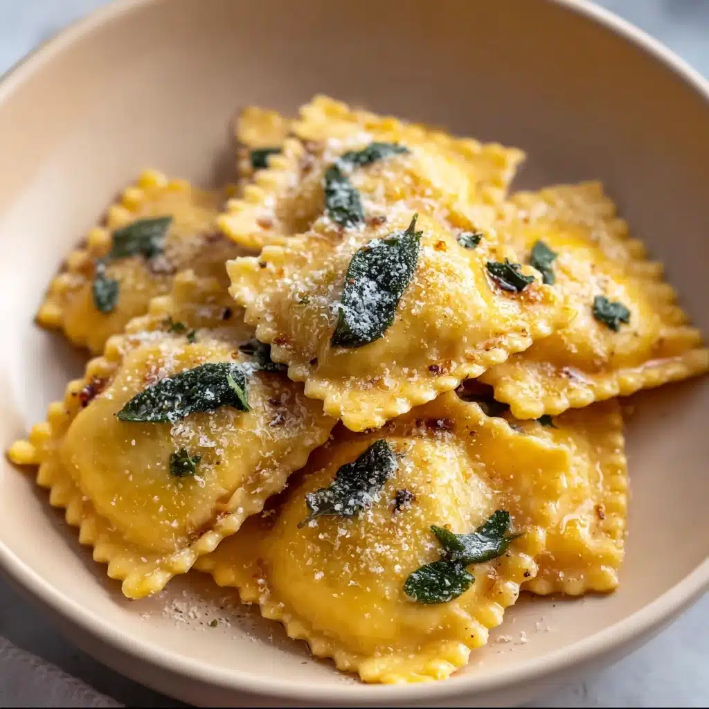 Best Butternut Squash Ravioli with Brown Butter Sage Sauce Recipe - Recipe Image