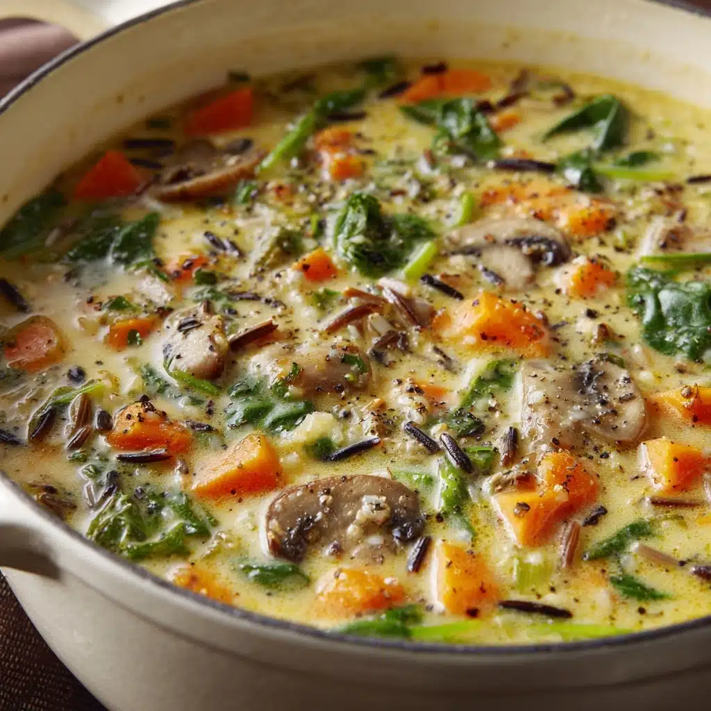 Cozy Autumn Wild Rice Soup Recipe - Recipe Image