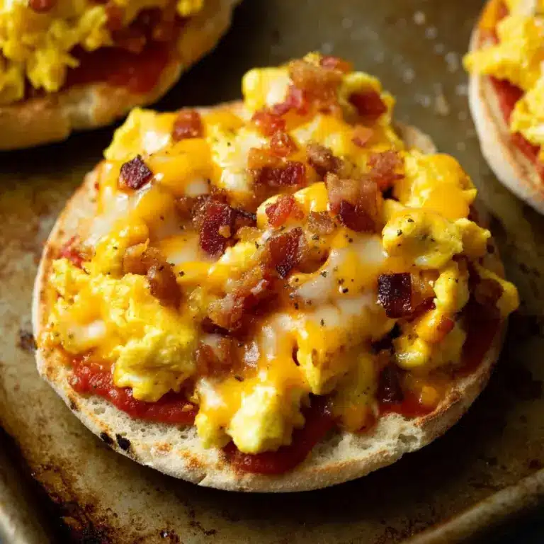 English Muffin Breakfast Pizzas Recipe