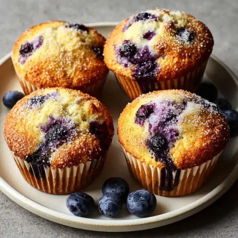 Moist Baked Blueberry Muffins Recipe