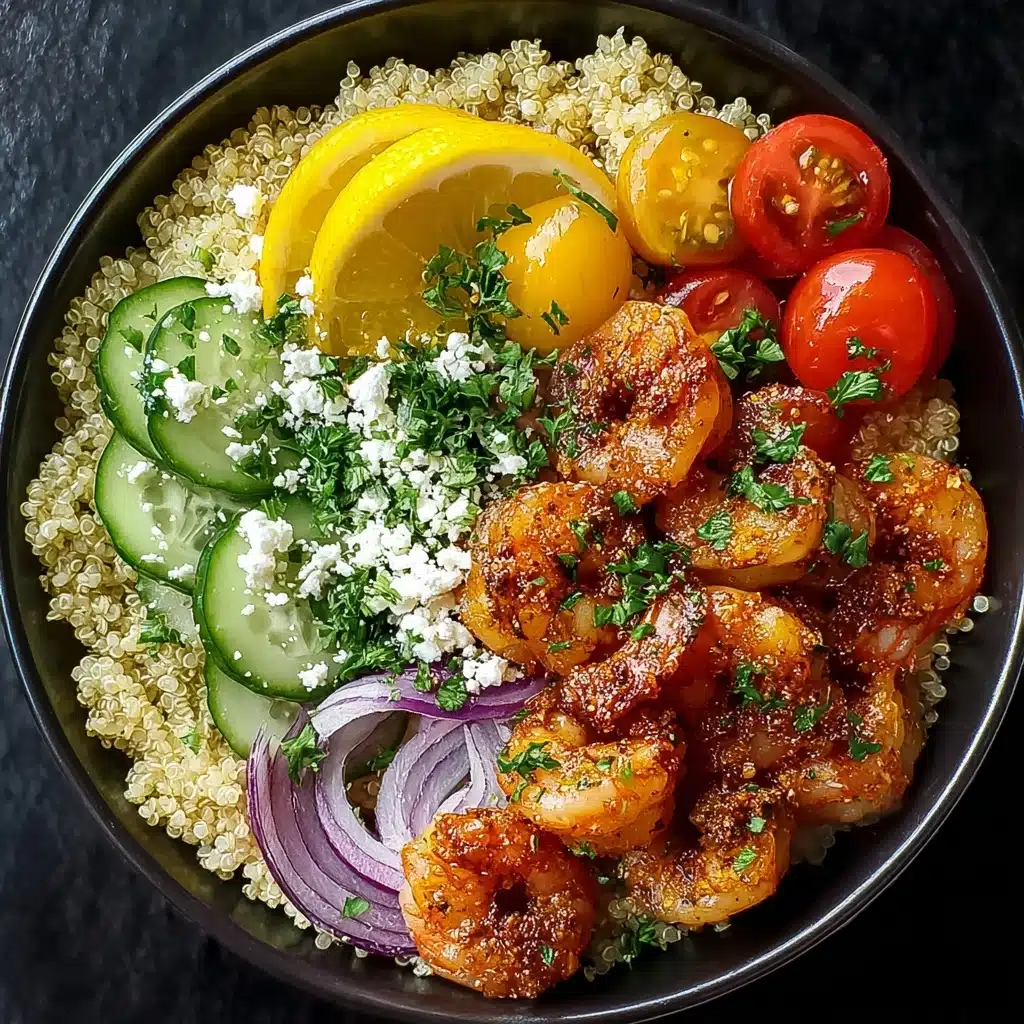 Easy Mediterranean Shrimp Bowls Recipe - Recipe Image