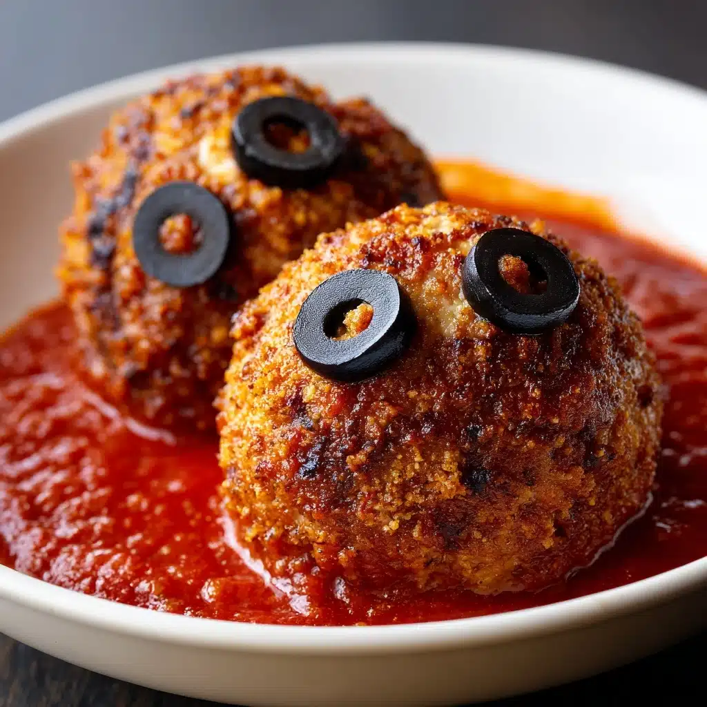 Easy Halloween Dinner Ideas Monster Meatballs Recipe - Recipe Image