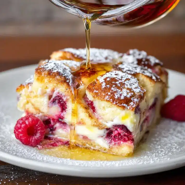 Raspberry Cheesecake French Toast Casserole Recipe