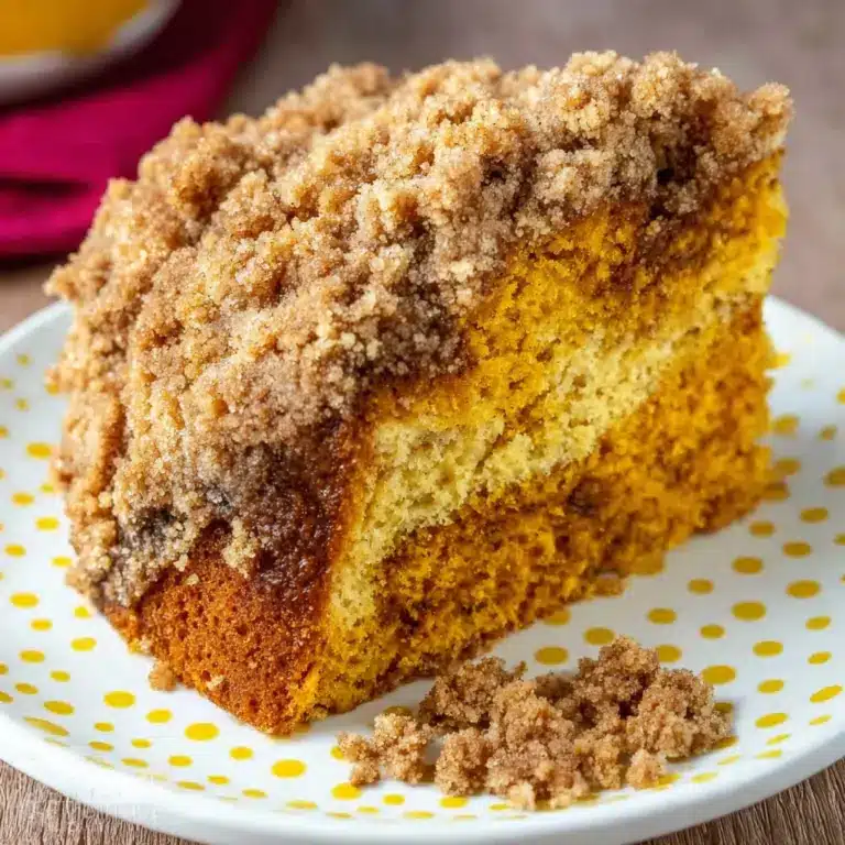 Pumpkin Streusel Coffee Cake Recipe