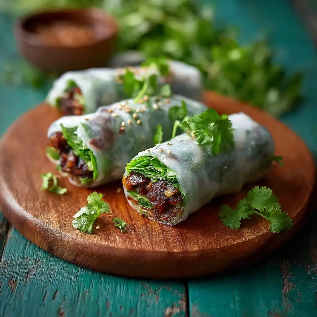 20 Minute Thai Basil Beef Rolls: Quick and Delicious Recipe - Recipe Image