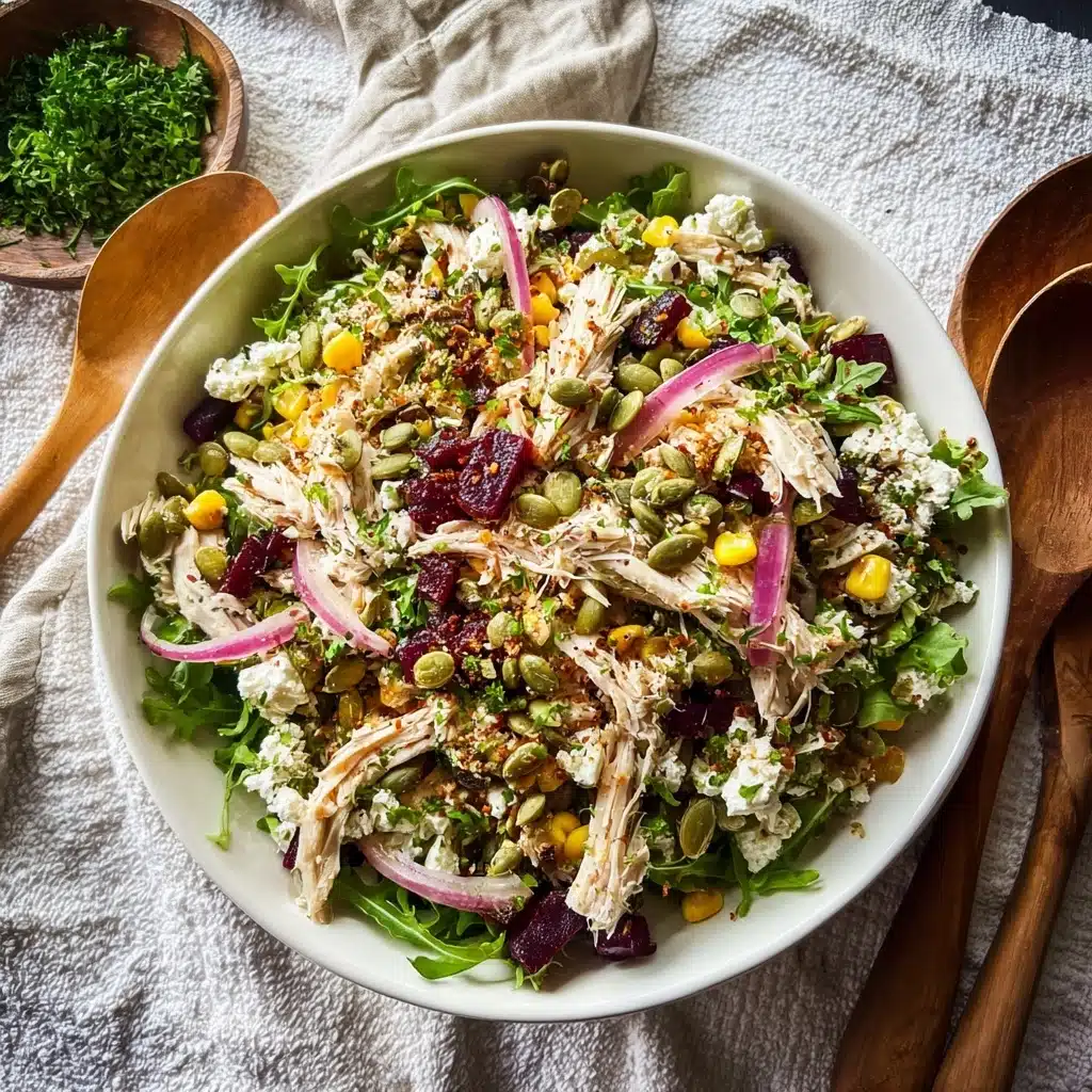 Roasted Veggie & Chicken Glow Salad Recipe - Recipe Image