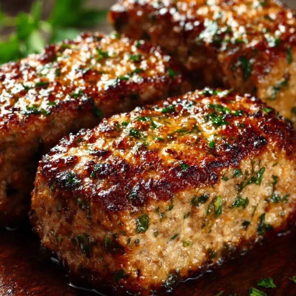 Garlic Parmesan Chicken Meatloaves Recipe