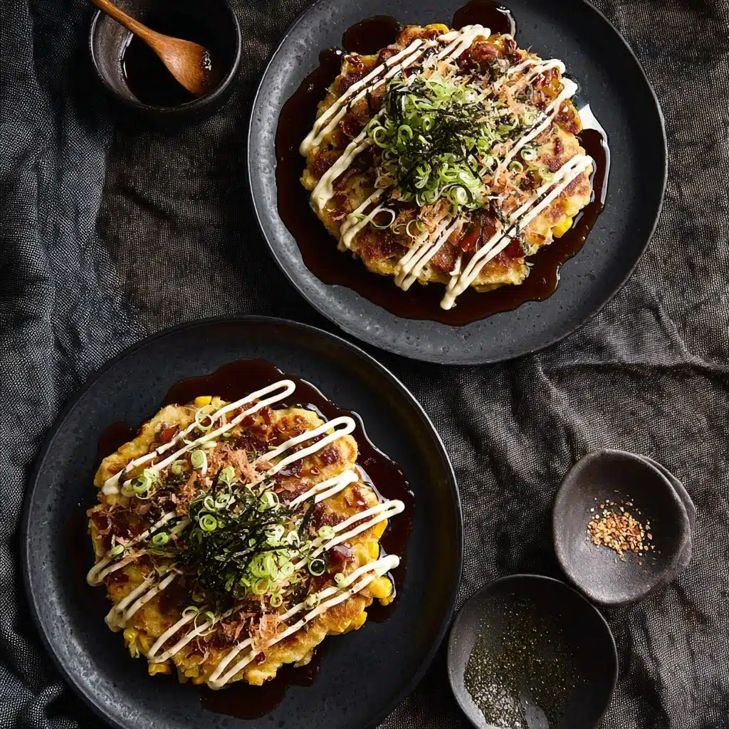 Okonomiyaki - Japanese Savoury Pancakes Recipe - Recipe Image
