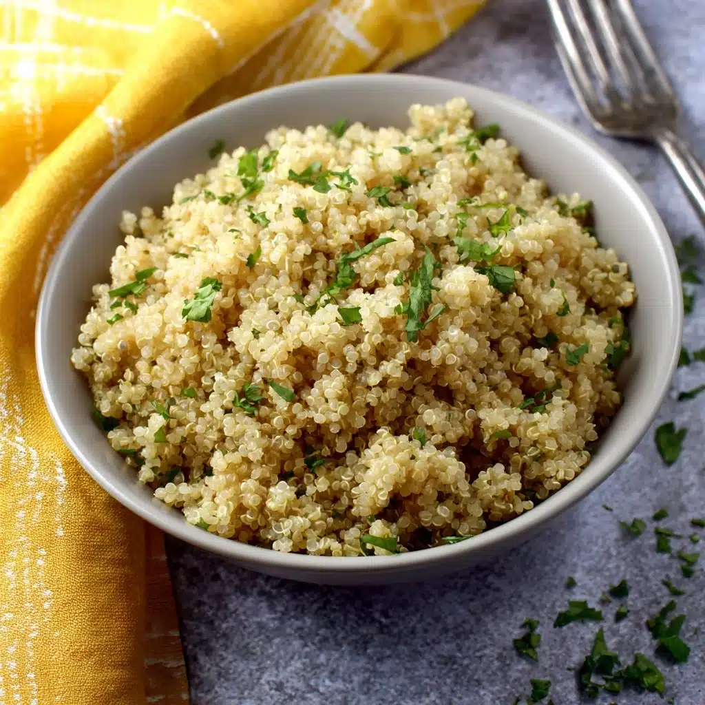 Garlic Butter Quinoa Recipe - Recipe Image
