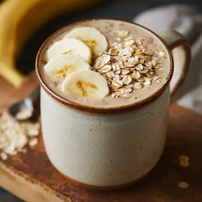 Banana Oatmeal Energy Smoothie for Busy Mornings Recipe