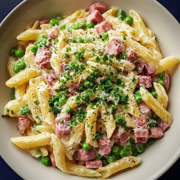 Pasta with Peas and Ham Recipe
