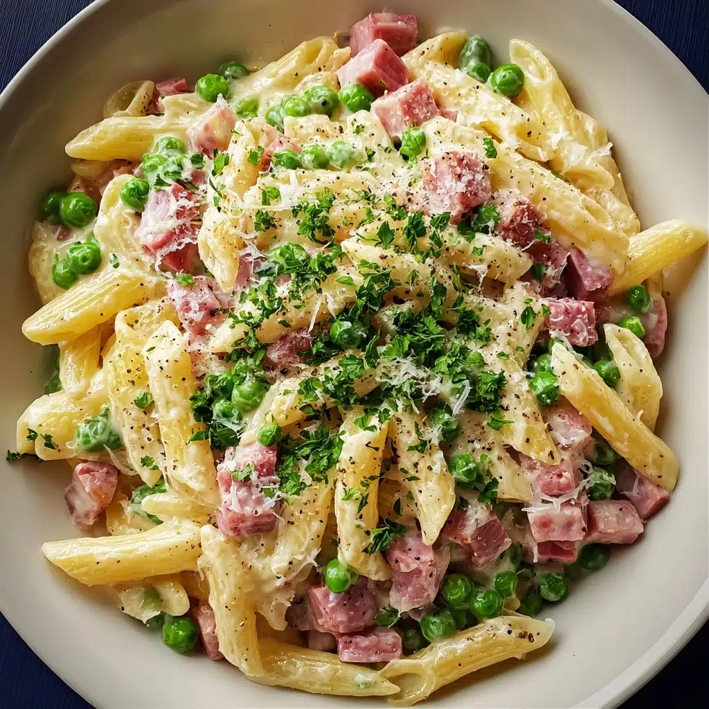 Pasta with Peas and Ham Recipe - Recipe Image