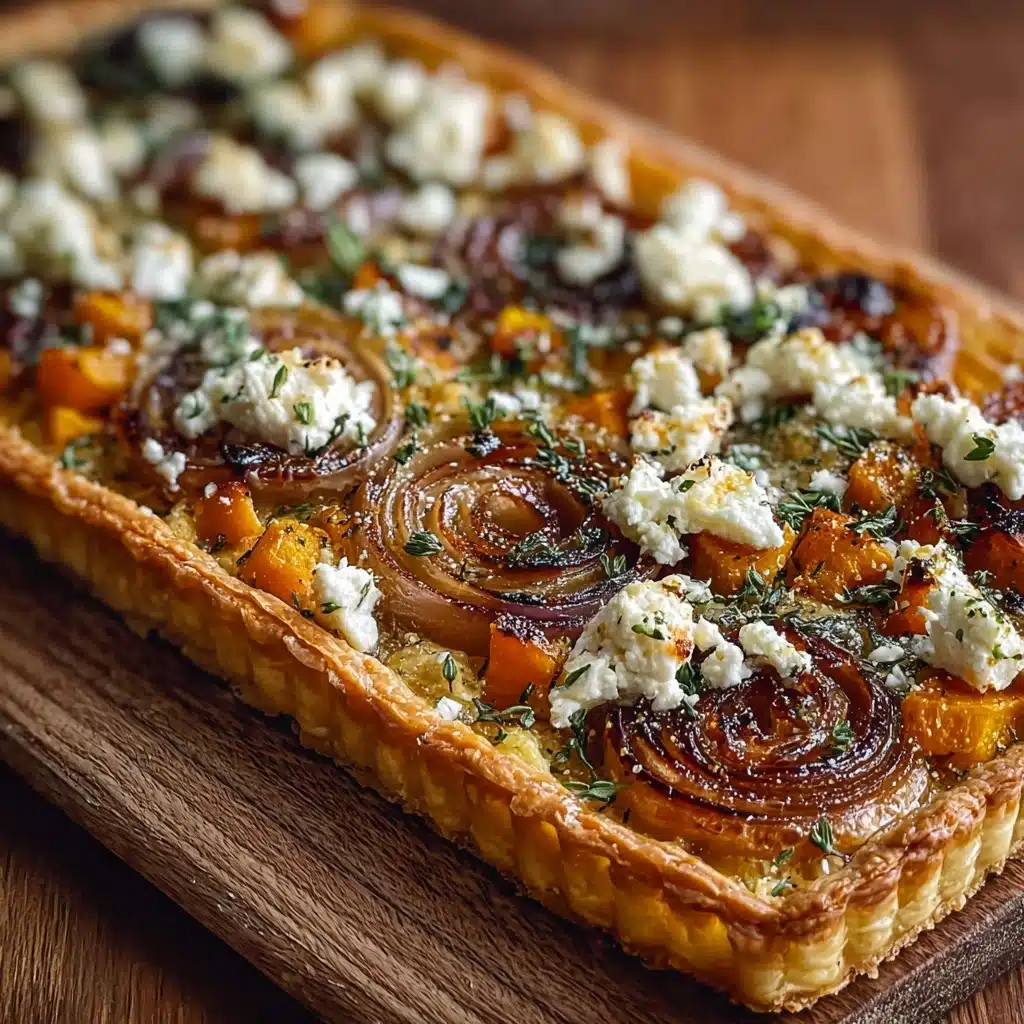 Caramelized Onion Butternut Squash Tart Recipe