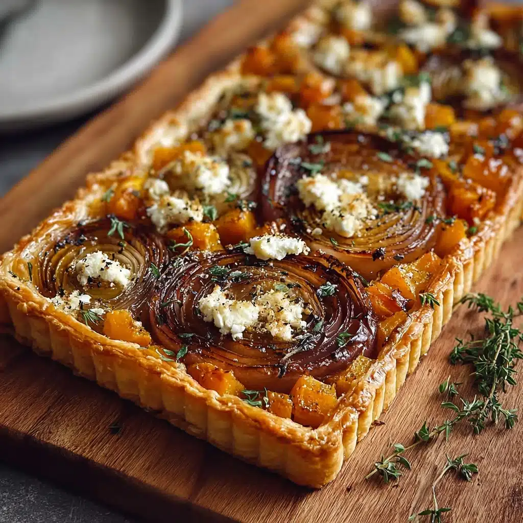Caramelized Onion Butternut Squash Tart Recipe - Recipe Image