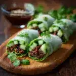 20 Minute Thai Basil Beef Rolls: Quick and Delicious Recipe
