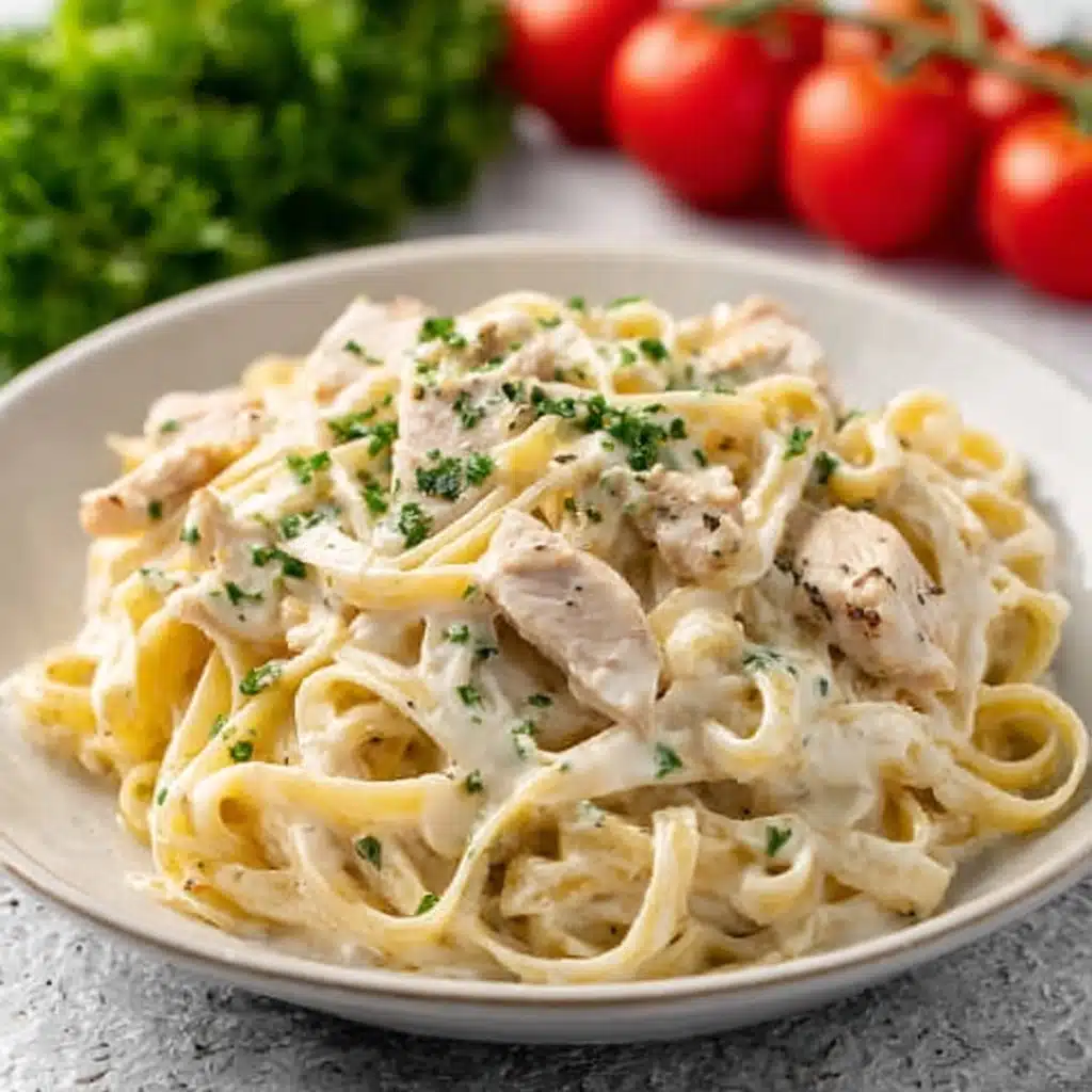 Creamy Chicken on Linguine Recipe