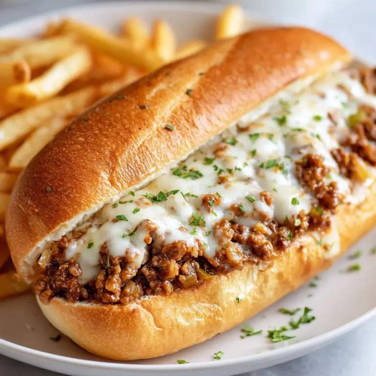 Cheesy Hot Beef Sandwich Recipe