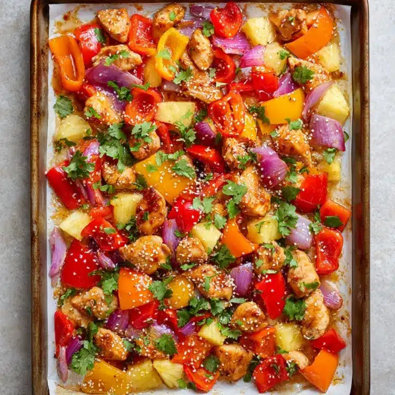 Hawaiian Chicken Sheet Pan Meal (Whole30, Paleo, Low Carb) Recipe
