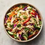 Thai Chicken Salad Recipe with Peanut Dressing Recipe