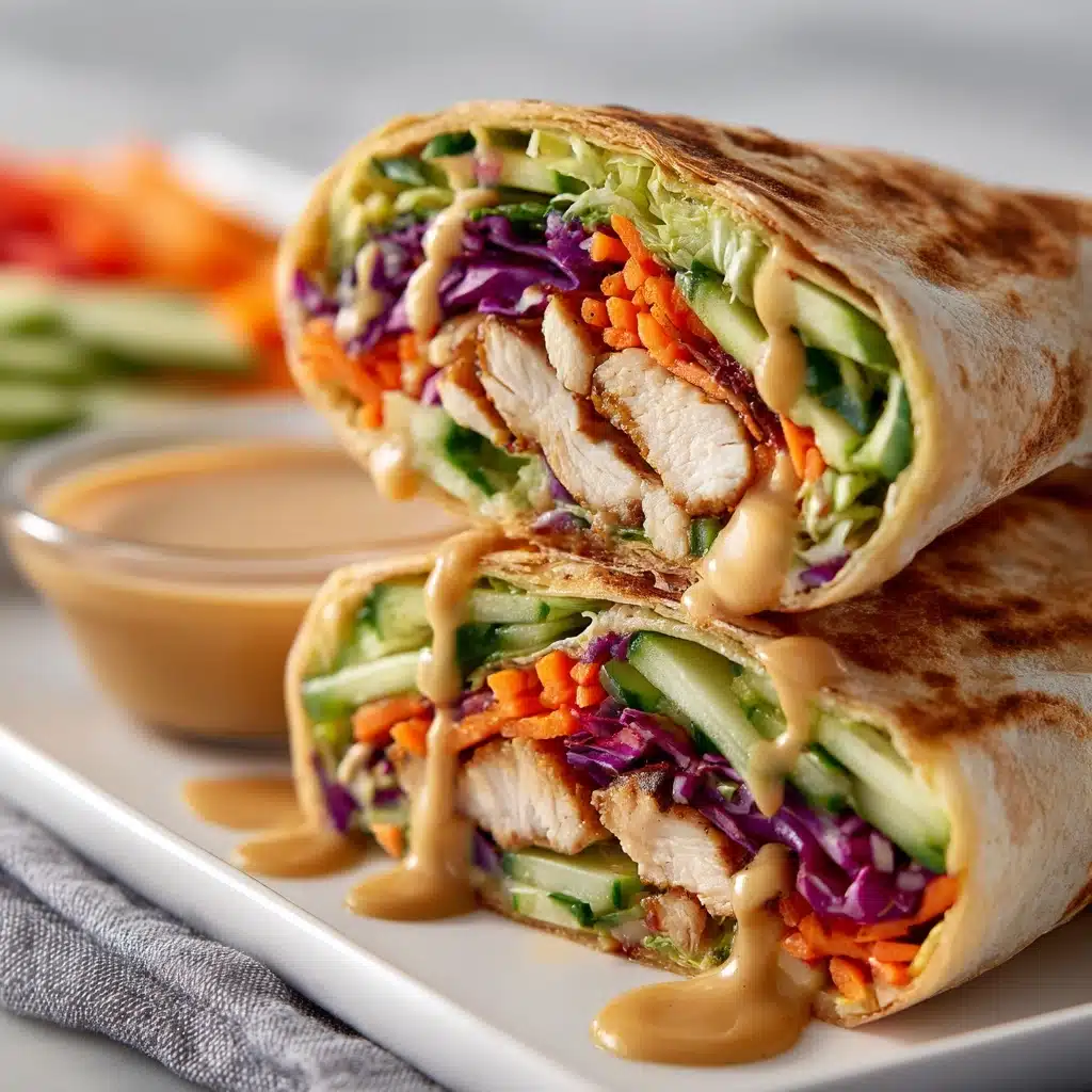 Thai Peanut Chicken Wraps Recipe - Recipe Image