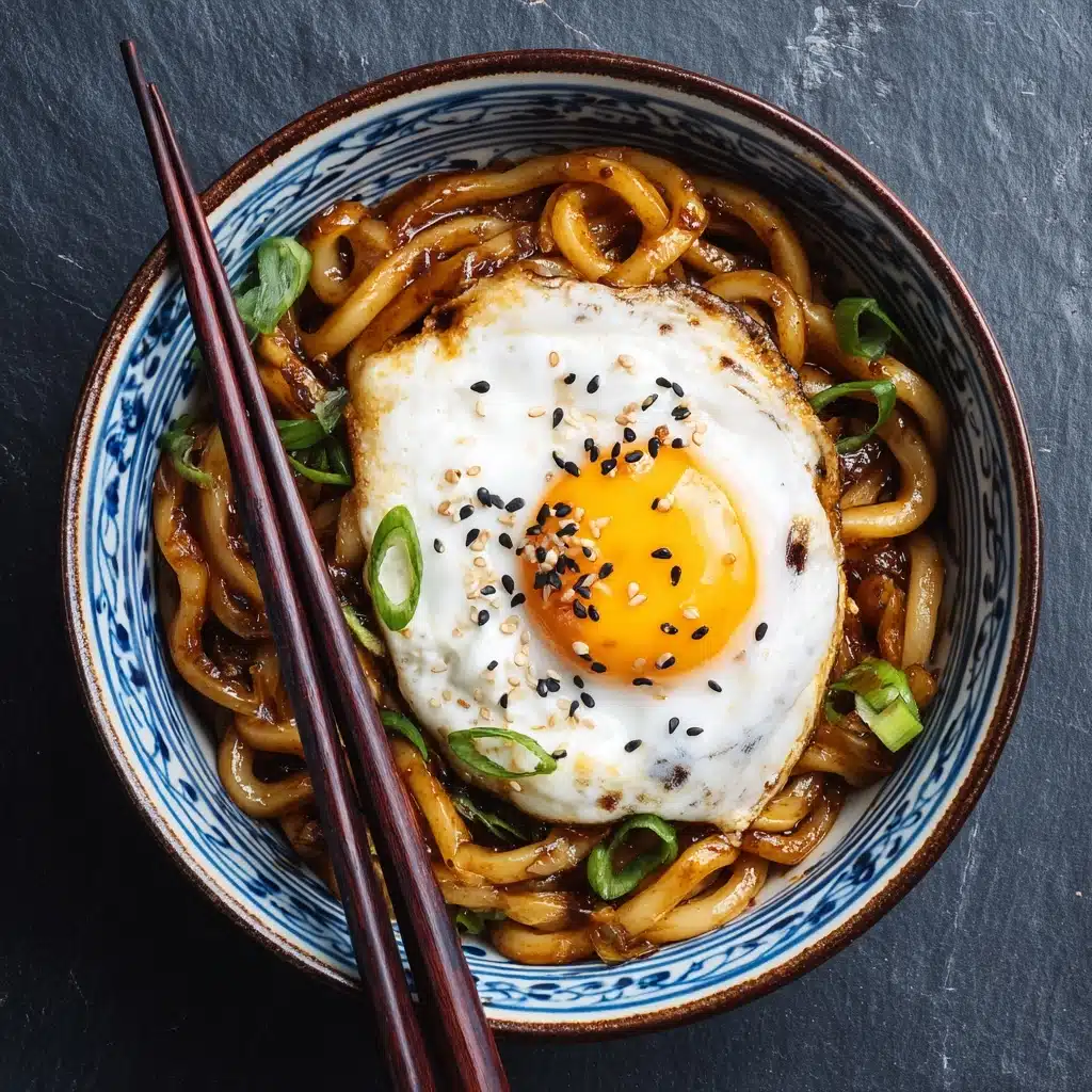 Chili Garlic Udon Noodles Recipe - Recipe Image