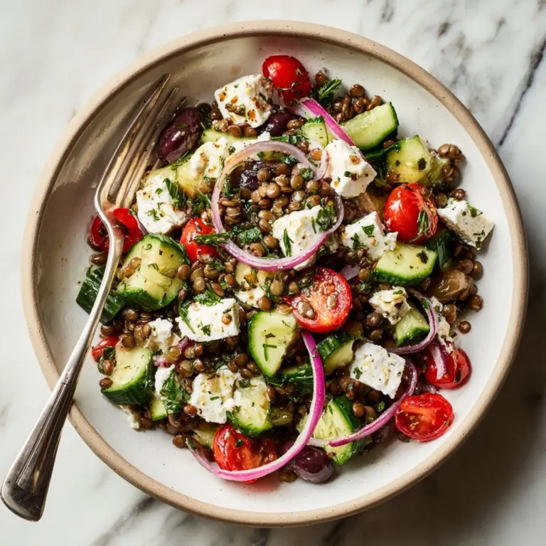 Mediterranean Lentil Salad Recipe