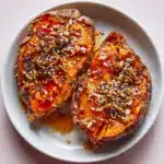 Sticky Tahini Butter Sweet Potatoes Recipe