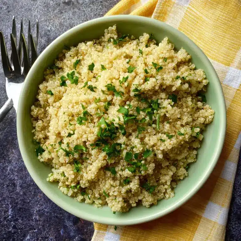Garlic Butter Quinoa Recipe