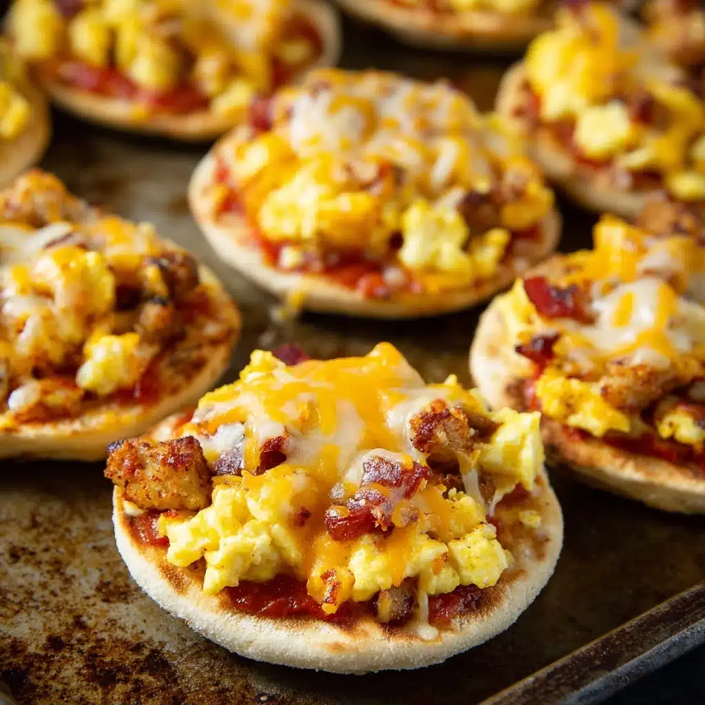 English Muffin Breakfast Pizzas Recipe - Recipe Image