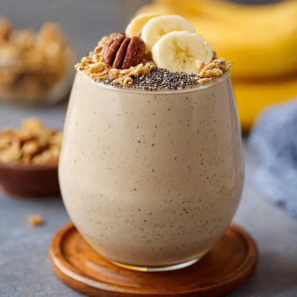 Banana Oatmeal Energy Smoothie for Busy Mornings Recipe - Recipe Image