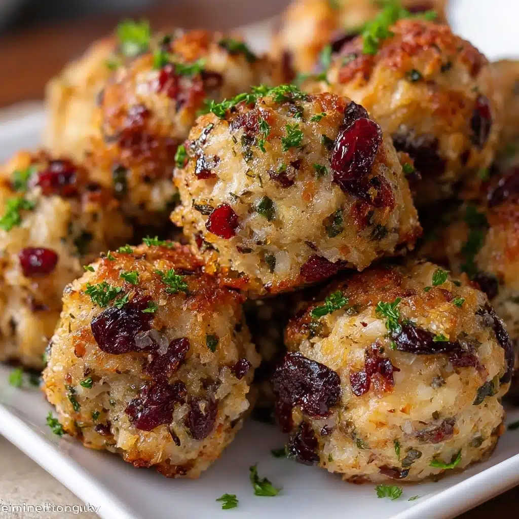 Cranberry Turkey Stuffing Balls Recipe