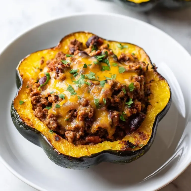 Taco Stuffed Acorn Squash Recipe
