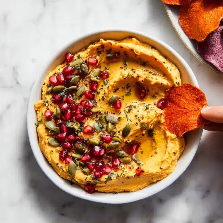 10-Minute Cozy & Creamy Pumpkin Hummus Recipe