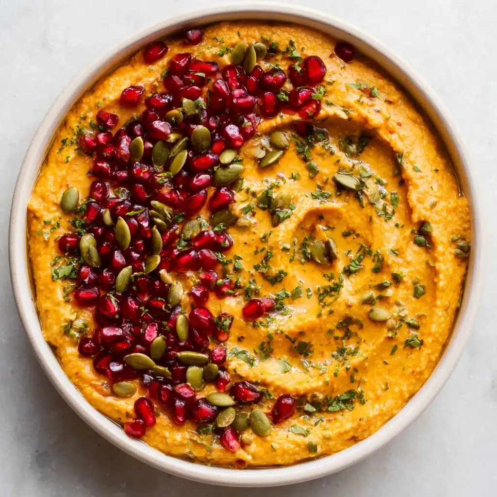 10-Minute Cozy & Creamy Pumpkin Hummus Recipe - Recipe Image